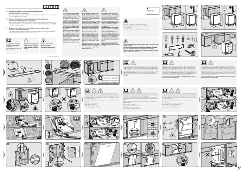 Miele G 6583 SCVi K2O - Plan de montage