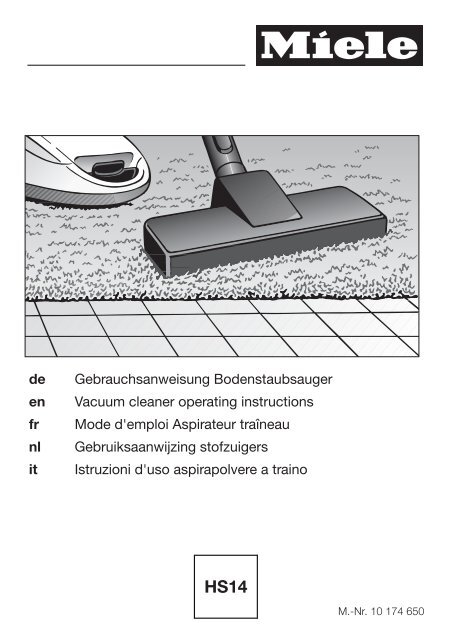 Miele Compact C1 EcoLine - SCAG1 - Mode d'emploi