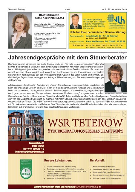 Teterower Zeitung 09.2016