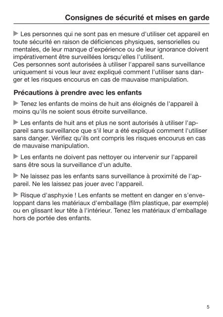 Miele FN 28062 ws - Mode d'emploi et instructions de montage