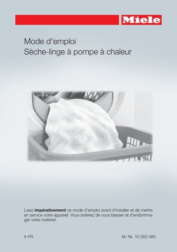 Miele TKB540 WP Eco - Mode d'emploi