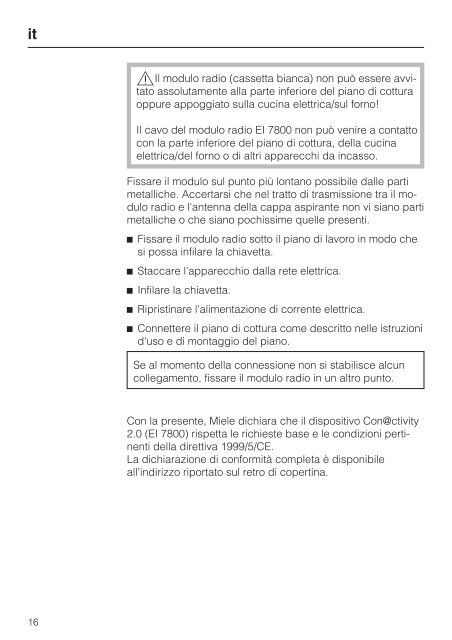 Miele DA 3496 EXT - Notice de montage