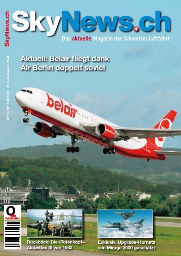 Aktuell: Belair fliegt dank Air Berlin doppelt soviel - SkyNews.ch