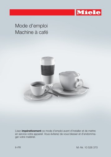 Miele CM 6150 - Mode d'emploi