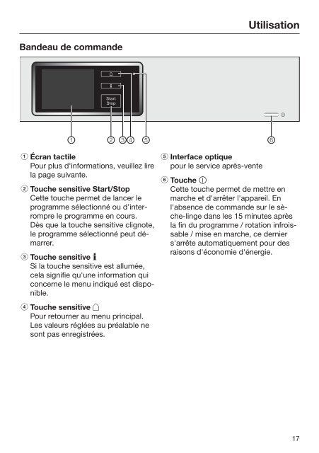 Miele TMG640 WP SFinish&amp;Eco - Mode d'emploi