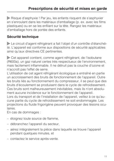 Miele KFN 12823 SD-1 - Mode d'emploi et instructions de montage