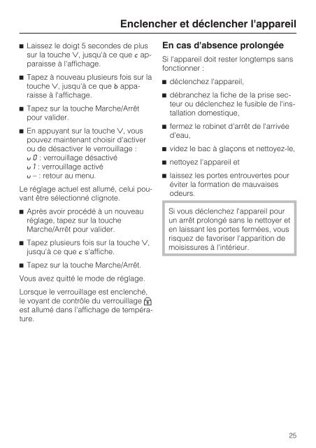 Miele KFN 12823 SD-1 - Mode d'emploi et instructions de montage