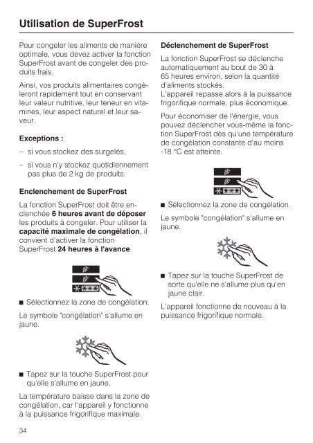 Miele KFN 12823 SD-1 - Mode d'emploi et instructions de montage