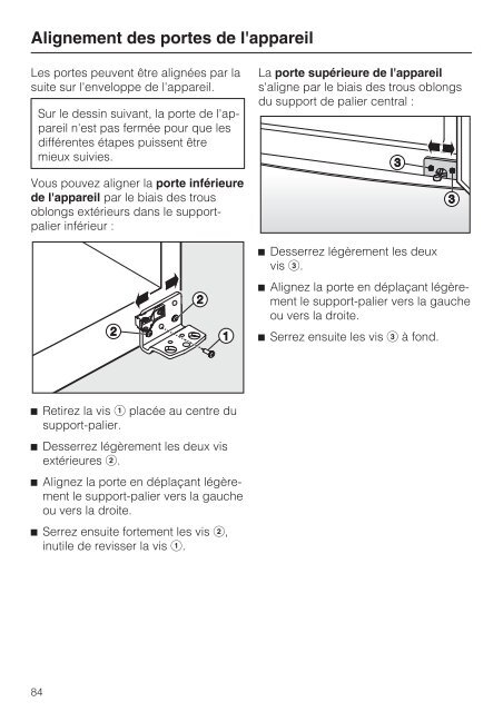 Miele KFN 12823 SD-1 - Mode d'emploi et instructions de montage