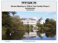 Review Meeting on TESLA Test Facility Phase 2 Introduction