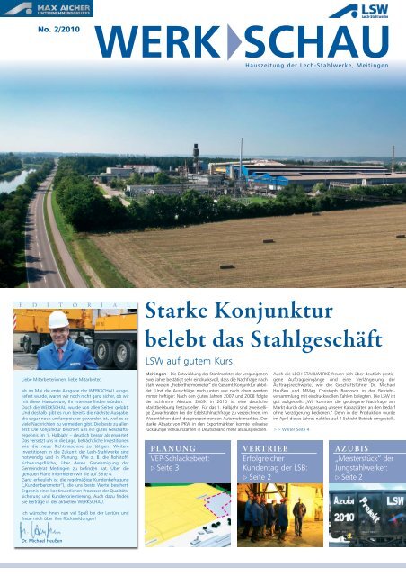 _LSW Werkschau 2_10_Layout 1 - LSW Lech Stahlwerke GmbH