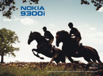 Nokia 9300i - Nokia 9300i mode d'emploi