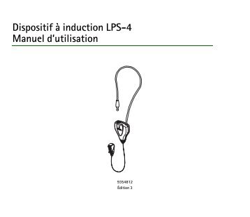 Nokia Inductive Loopset LPS-4 - Inductive Loopset LPS-4 mode d'emploi