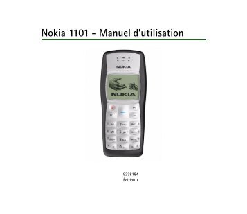 Nokia 1101 - Nokia 1101 mode d'emploi
