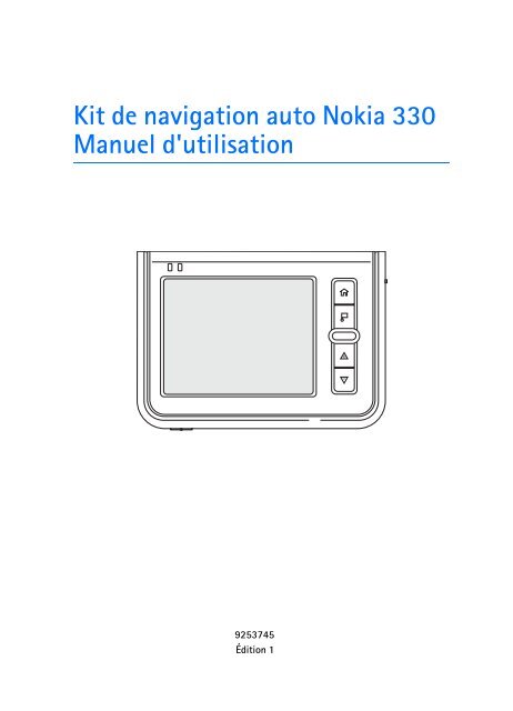 Nokia 330 Auto Navigation - Nokia 330 Auto Navigation mode d'emploi