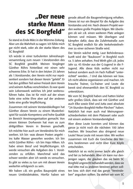 versammlung 2011 - SC Borgfeld e.V.