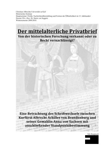 Der mittelalterliche Privatbrief - nibuki