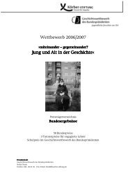 Wettbewerb 2006/2007 Jung und Alt in der Geschichte - CJD ...