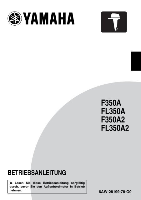 Yamaha F350A - 2012 - Manuale d'Istruzioni Deutsch