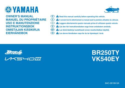 Yamaha Bravo - 2009 - Manuale d'Istruzioni Suomi
