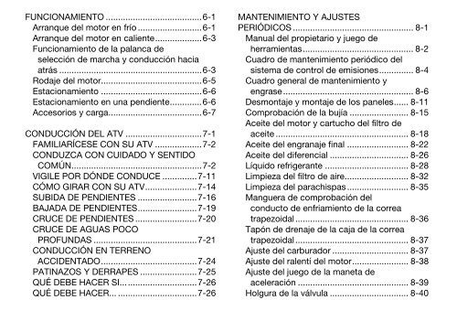 Yamaha GRIZZLY 450 - 2015 - Manuale d'Istruzioni Espa&ntilde;ol