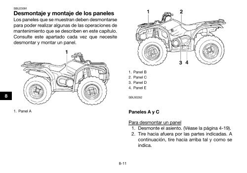 Yamaha GRIZZLY 450 - 2015 - Manuale d'Istruzioni Espa&ntilde;ol