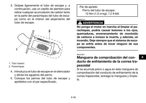 Yamaha GRIZZLY 450 - 2015 - Manuale d'Istruzioni Espa&ntilde;ol