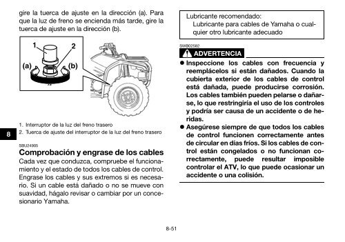 Yamaha GRIZZLY 450 - 2015 - Manuale d'Istruzioni Espa&ntilde;ol