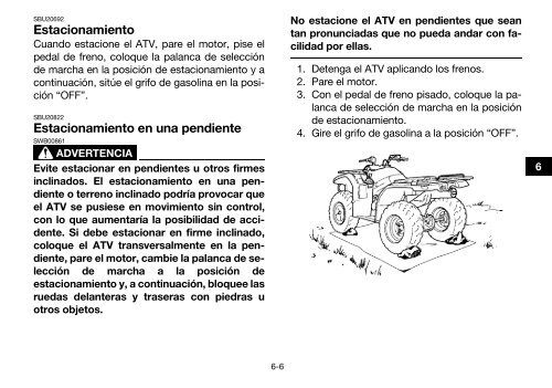 Yamaha GRIZZLY 450 - 2015 - Manuale d'Istruzioni Espa&ntilde;ol