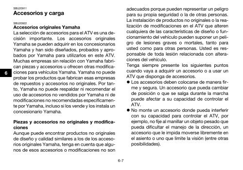 Yamaha GRIZZLY 450 - 2015 - Manuale d'Istruzioni Espa&ntilde;ol