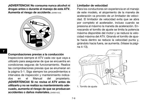 Yamaha GRIZZLY 450 - 2015 - Manuale d'Istruzioni Espa&ntilde;ol