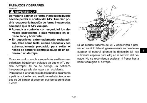 Yamaha GRIZZLY 450 - 2015 - Manuale d'Istruzioni Espa&ntilde;ol