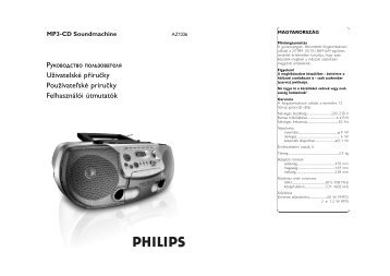 Philips Lecteur de CD - Mode dâemploi - HUN