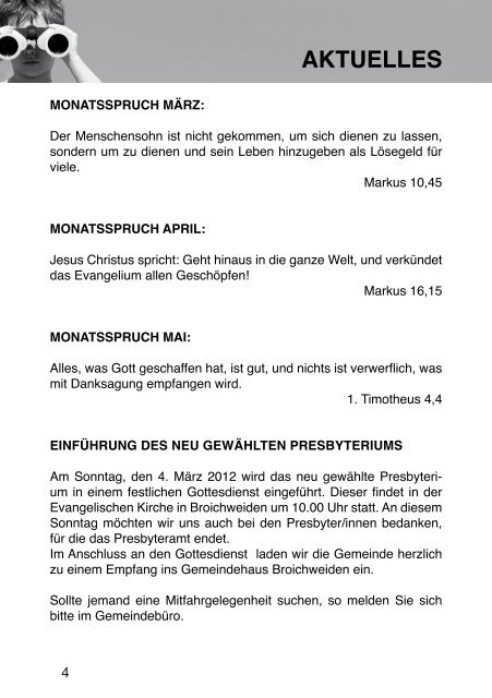 aktuelles - Evangelischer Kirchenkreis Aachen