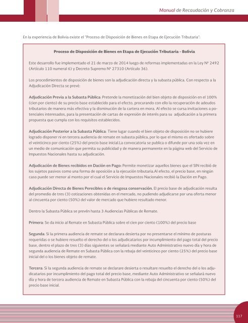 Manual sobre recaudación y cobranza de tributos