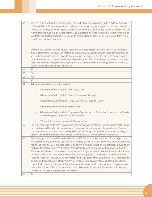 Manual sobre recaudación y cobranza de tributos