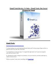 Email Tools Review & (Secret) $22,300 bonus 