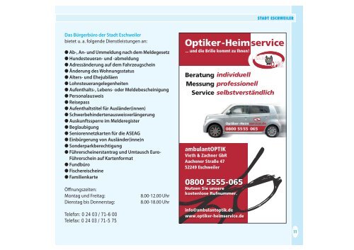 Seniorenwegweiserr2009:Layout 1.qxd - Integration in Eschweiler