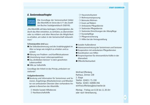 Seniorenwegweiserr2009:Layout 1.qxd - Integration in Eschweiler