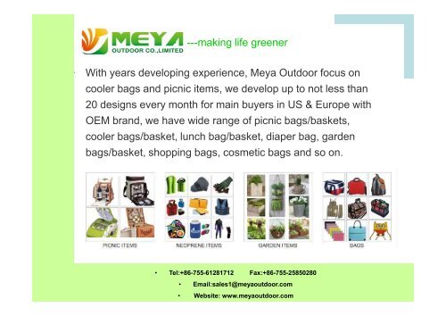 Meya Outdoor Living Presentation - 2016