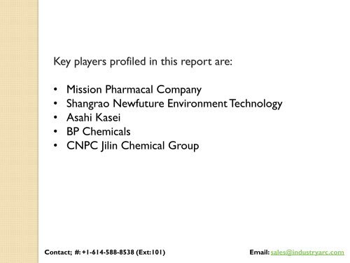 Acetonitrile Market Analysis