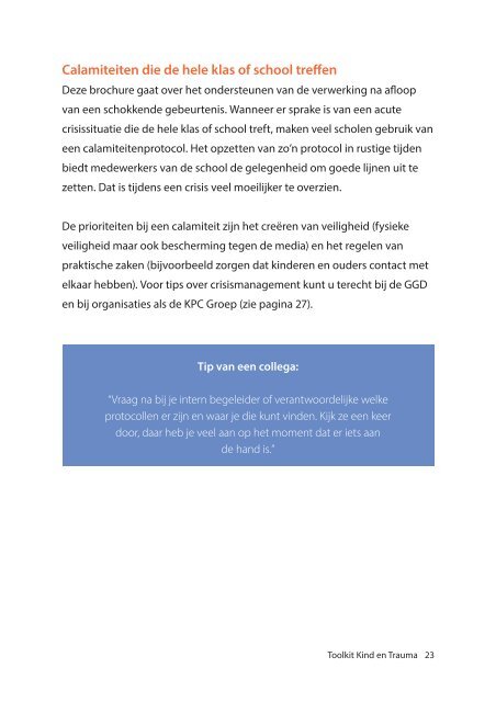 Toolkit Kind en Trauma