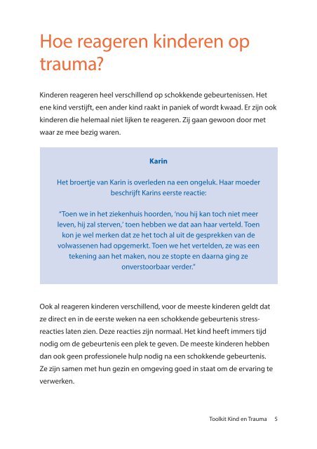 Toolkit Kind en Trauma
