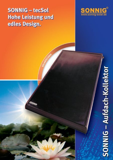 tecSol Hohe Leistung und edles Design. SONNIG - Sonnig-Solar.de ...