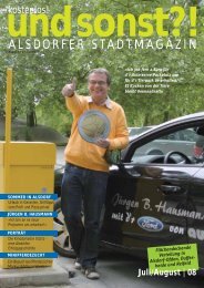 Urlaub in Geranien - Alsdorfer Stadtmagazin