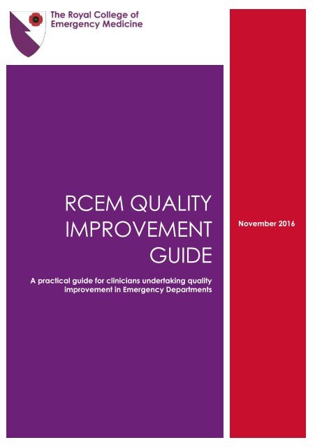 RCEM QUALITY IMPROVEMENT GUIDE