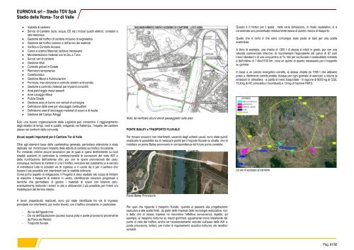 STADIO DELLA ROMA – TOR DI VALLE Generale Relazione Descrittiva