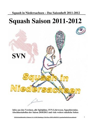 Squash Saison 2011-2012 - Squashverband Niedersachsen - DSQV