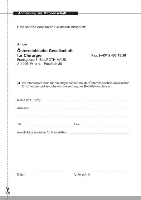 46. Österreichischer Chirurgenkongress - 54. Österreichischer ...