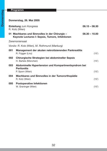 46. Österreichischer Chirurgenkongress - 54. Österreichischer ...